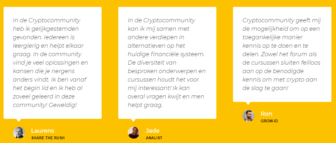 cryptocommunity recensies